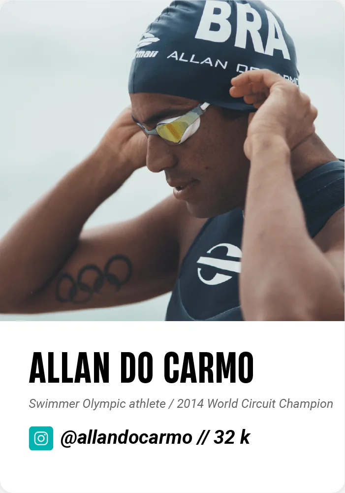 Allan do Carmo, Mormaii Olympic swimmer, 2014 World Circuit Champion
