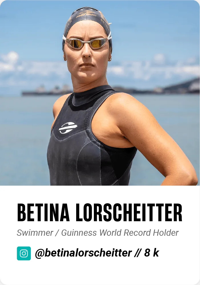 Betina Lorscheitter, Mormaii swimmer, Guinness World Record holder